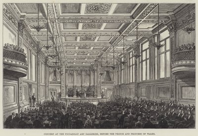 Concert at the Piccadilly Art Galleries, before the Prince and Princess of Wales by Frank Watkins